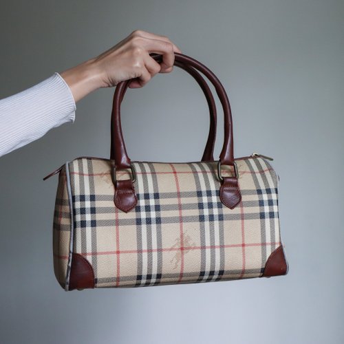 Burberry Nova Check Limited Edition Boston Bag RARE VINTAGE