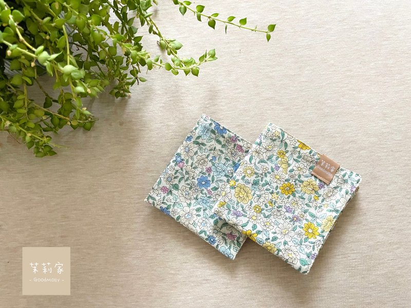 Japanese Quadruple Handkerchief - Garden - ผ้าเช็ดหน้า - ผ้าฝ้าย/ผ้าลินิน 