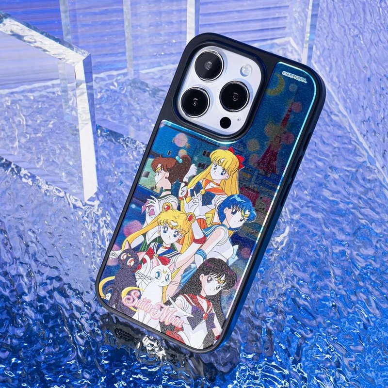 Sailor Moon - Sailor Moon Family iPhone 16 Samsung s24 Golden Case/Mirror Case - เคส/ซองมือถือ - พลาสติก หลากหลายสี