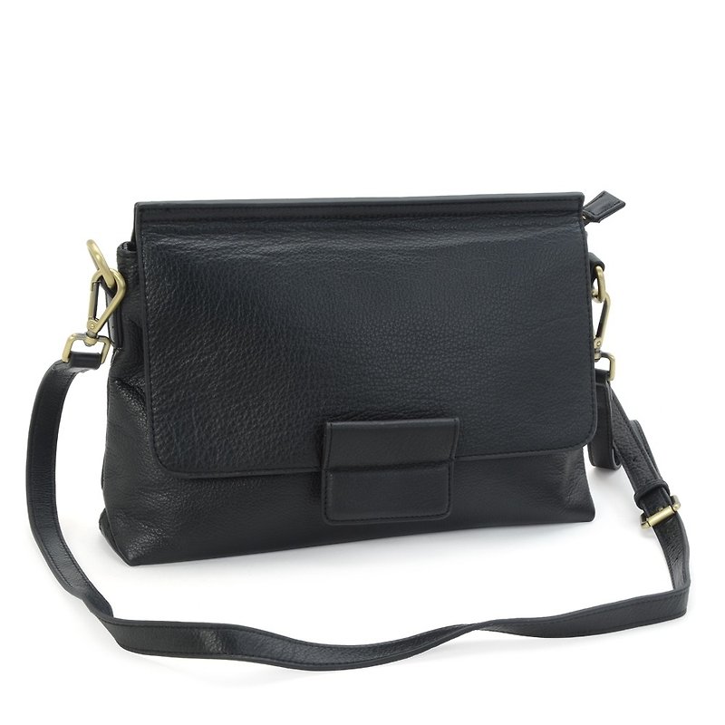 La Poche Secrete: British girl's clutch bag _ black momentum _ shoulder bag - Other - Genuine Leather Black