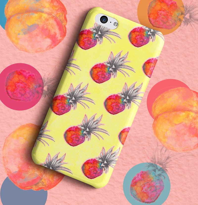 Many Pineapples phone case - เคส/ซองมือถือ - พลาสติก สีส้ม