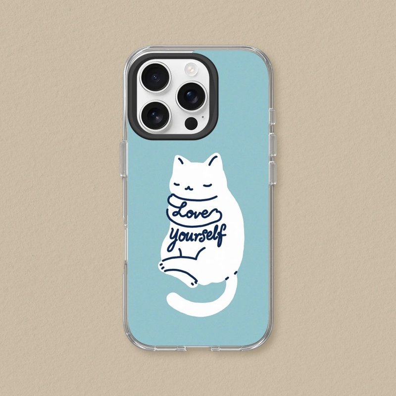 Clear透明防摔手機殼∣ilovedoodle/Love Yourself for iPhone - 手機殼/手機套 - 塑膠 透明