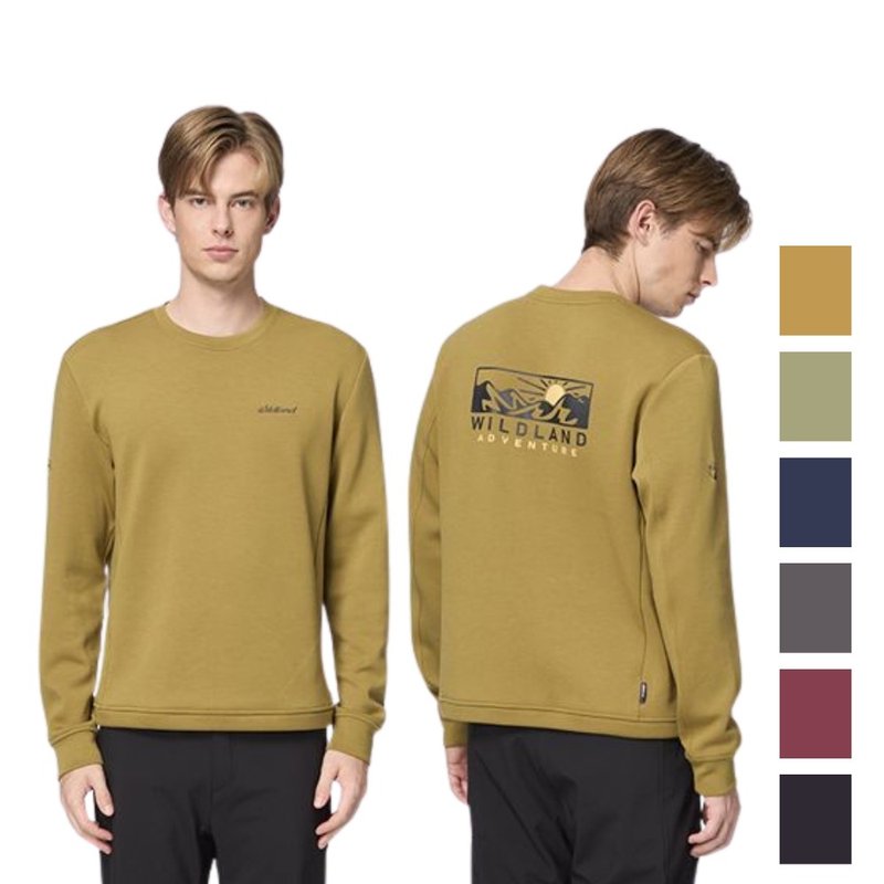 【Wildland 荒野】Stretch Round Neck Space Thermal Top Unisex 0B32603 - Unisex Hoodies & T-Shirts - Polyester Khaki