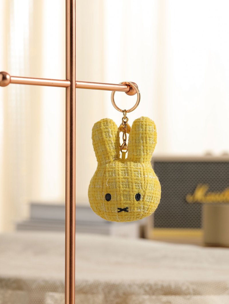 VIPO X Miffy Keychain - Yellow (10cm) - พวงกุญแจ - ผ้าฝ้าย/ผ้าลินิน สีเหลือง