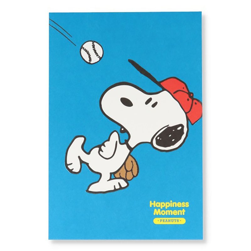 Snoopy playing baseball [Hallmark- JP postcard multi-purpose] - การ์ด/โปสการ์ด - กระดาษ สีน้ำเงิน