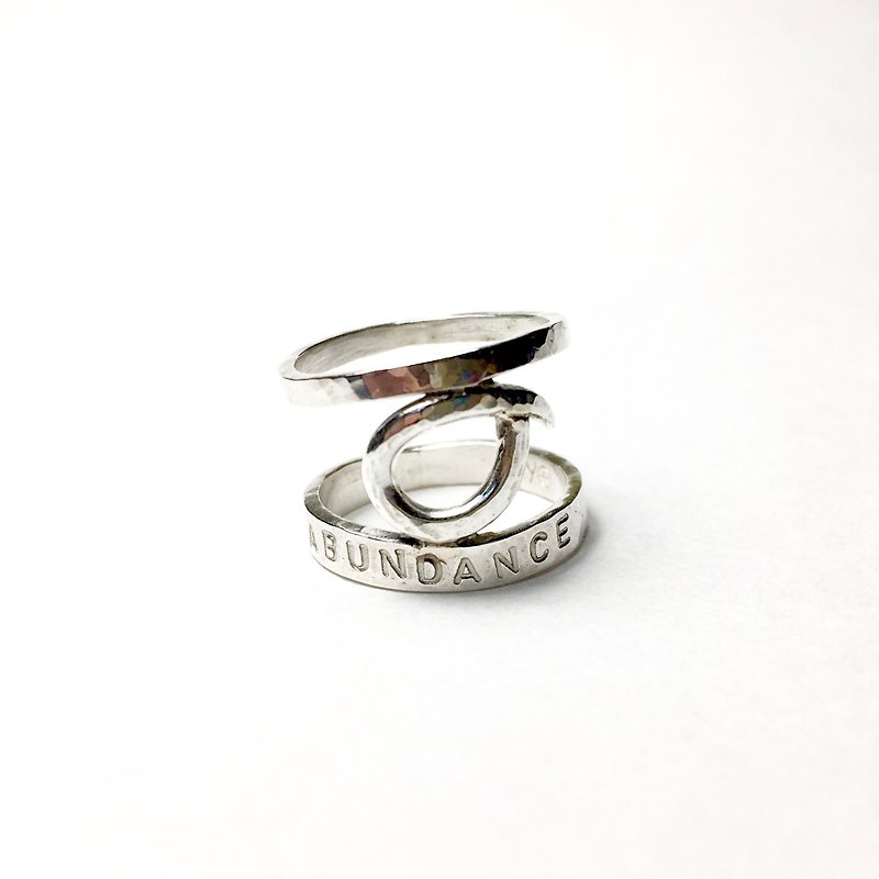 Heart of the eye 925 silver ring - แหวนทั่วไป - โลหะ สีเงิน