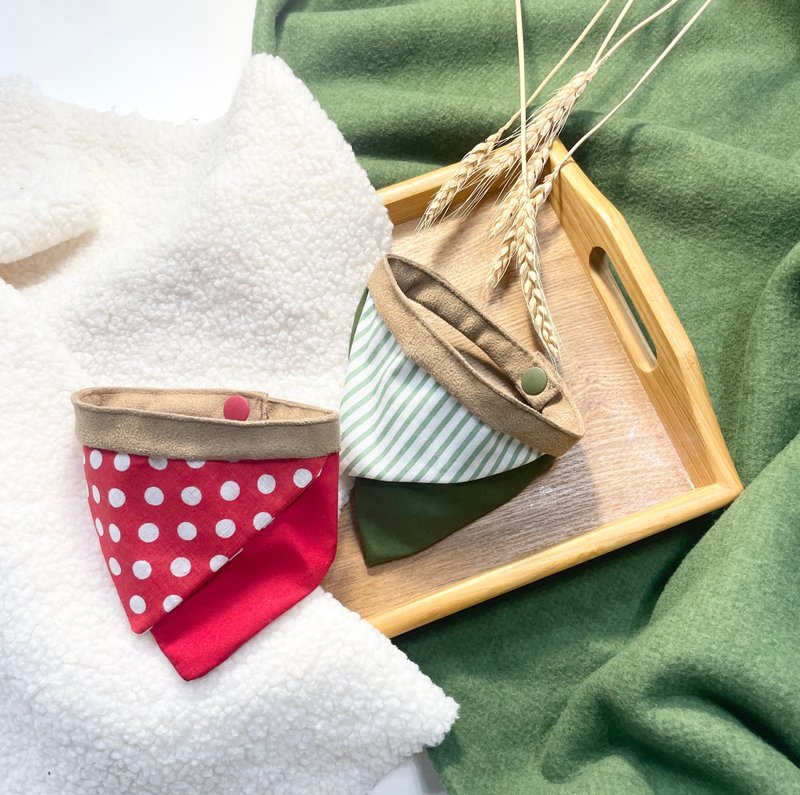 手作寵物領巾 - 寵物衣服 - 棉．麻 多色