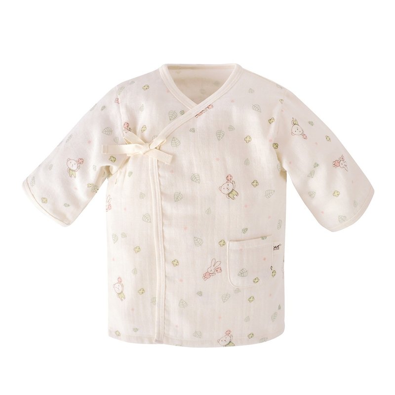 【SISSO有機棉】送你一朵小花紗布衣 3M - 男/女童裝 - 棉．麻 白色