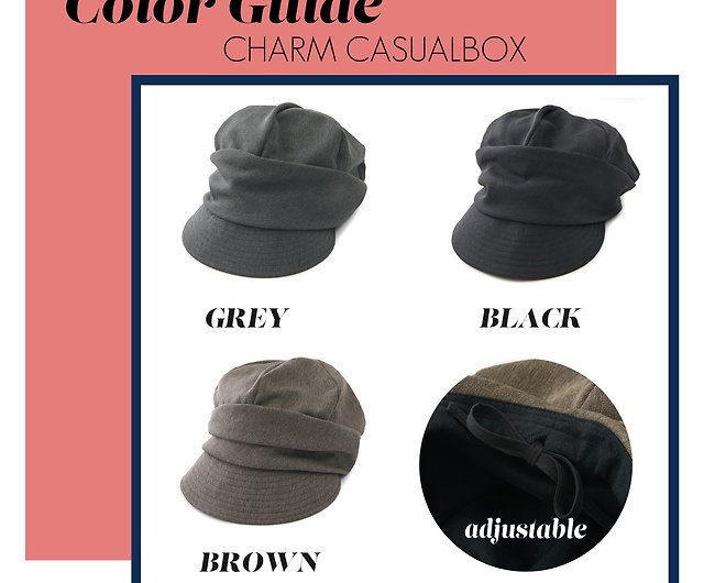 Organic Cotton Newsboy Flat Cap Beanie with Visor for Men and Women, Slouch  hat - Shop Casualbox Hats & Caps - Pinkoi