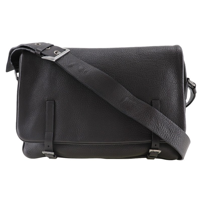 【日本直送】プラダ PRADA メッセンジャーバッグ ショルダーバッグ カーフ 茶 メンズ【中古】 - 側背包/斜背包 - 真皮 咖啡色