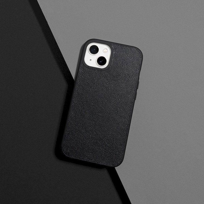 RhinoShield Case for iPhone Series|SolidSuit-Leather / Black - Phone Cases - Plastic Black