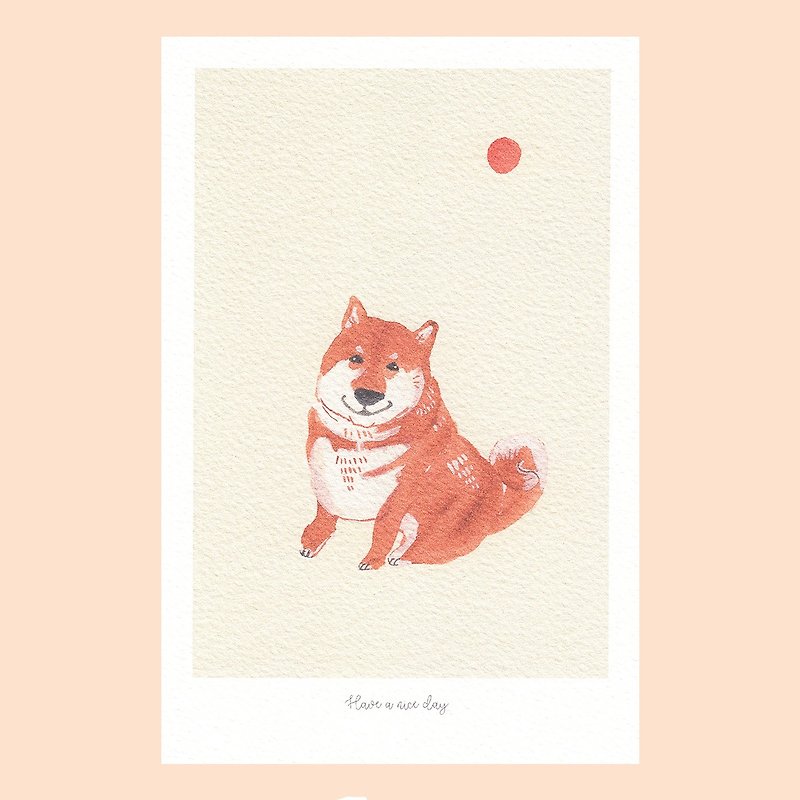 Dog postcard - การ์ด/โปสการ์ด - กระดาษ 