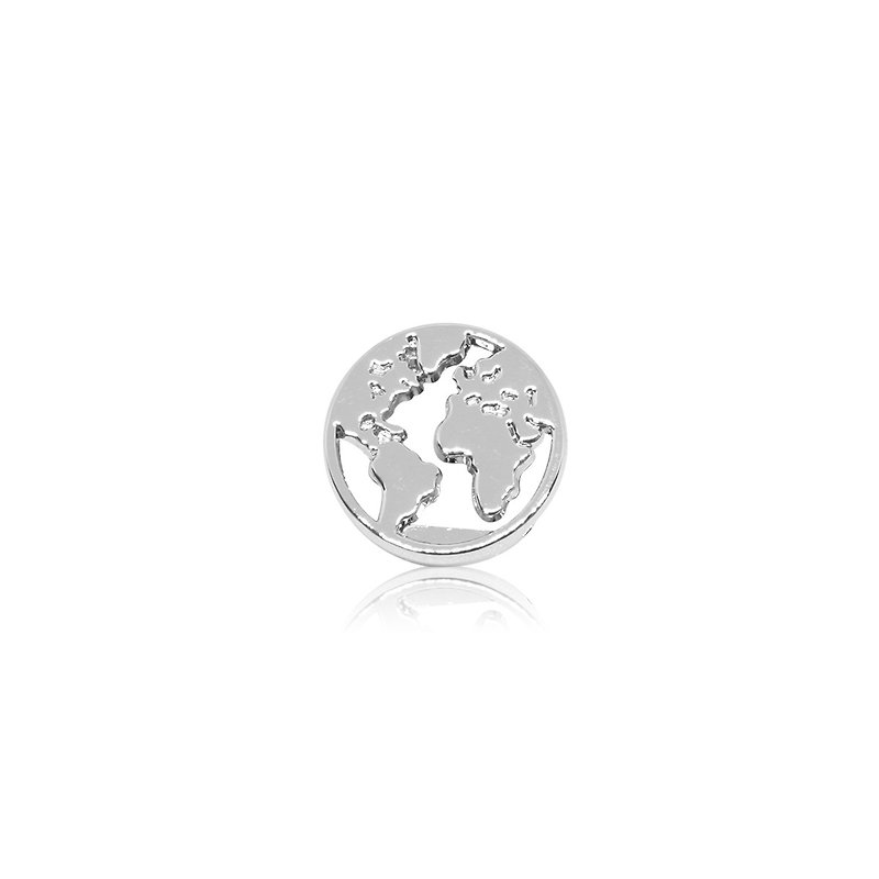 HOURRAE [Travel around the world] elegant silver series small accessories - สร้อยข้อมือ - โลหะ สีเงิน