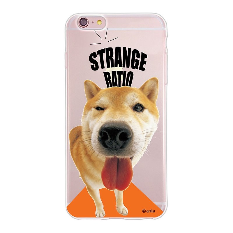 The Dog authorization-TPU mobile phone case, AJ09 - เคส/ซองมือถือ - ซิลิคอน สีส้ม