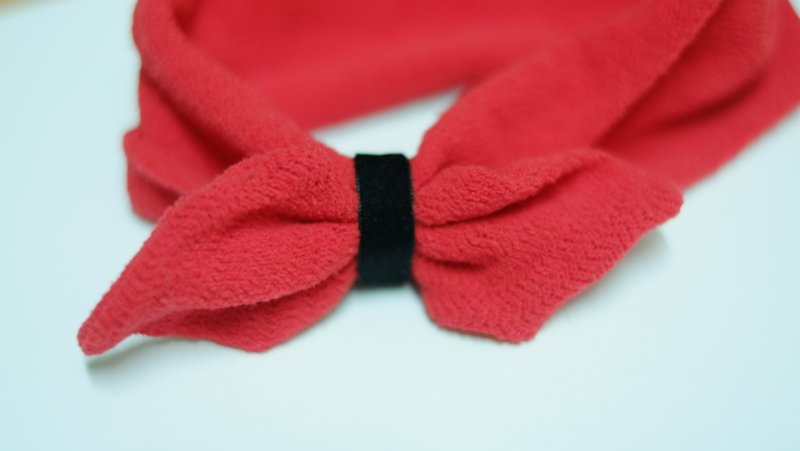Rabbit ear hair band Cranberries - Hair Accessories - Polyester Red