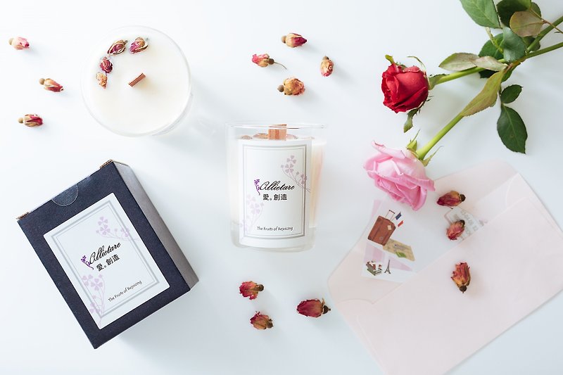 Goody Bag - Dry Floral Candle and Sensitive Skin Cheese / Handmade Soap - 【【C】】 ((Taiwan, Hong Kong and Macao Free) - Candles & Candle Holders - Plants & Flowers 