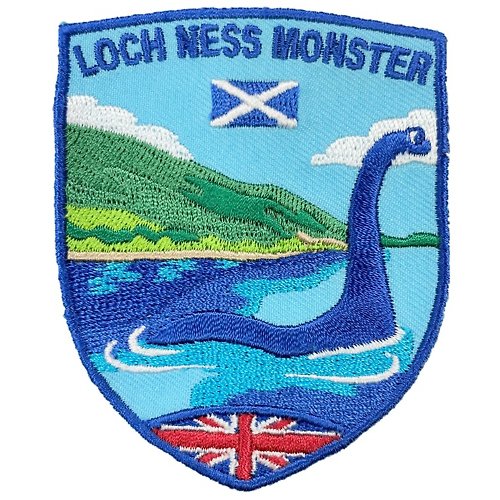 A-ONE 英國 蘇格蘭 尼斯湖水怪 電繡文青設計 布藝徽章 DIY 創意 Patch