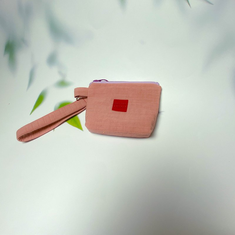 心心小粉紅錢錢包/  零錢包 /  日常購物 /禮物 - 零錢包/小錢包 - 棉．麻 