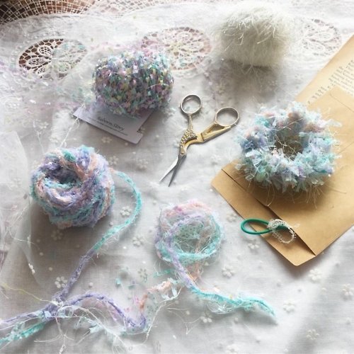 DIY Handmade] Crochet Hair Tie-Thread Change and Addition and Subtraction  Needle-Material Kit- - Shop lazi Knitting, Embroidery, Felted Wool & Sewing  - Pinkoi