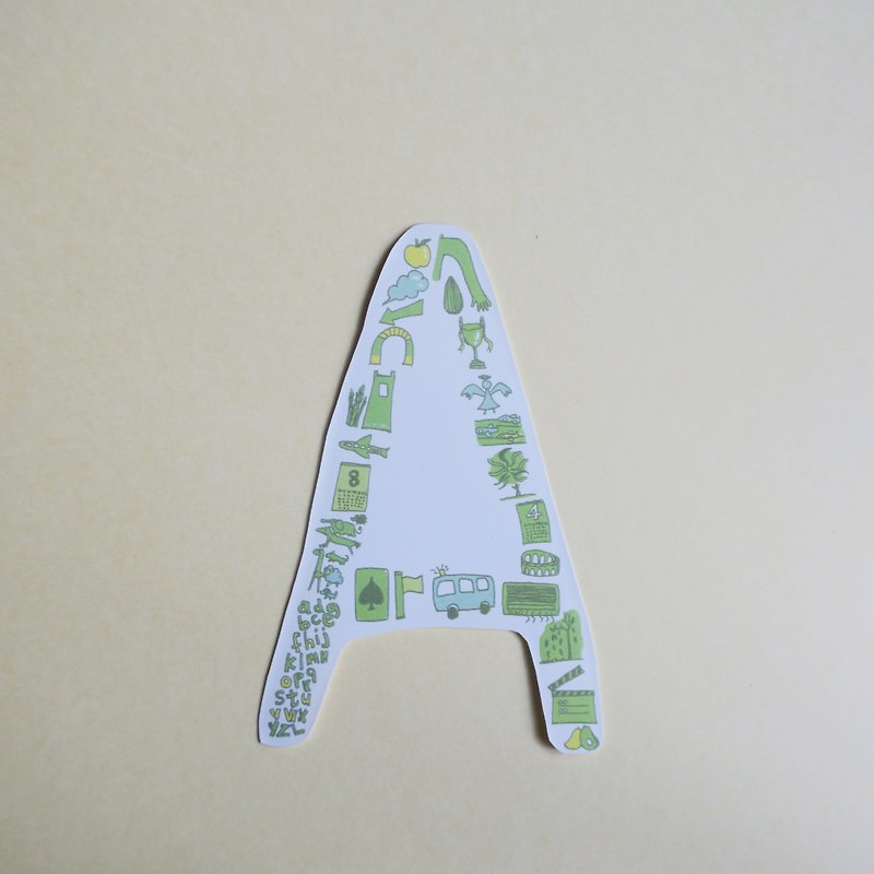 English alphabet stickers AE - สติกเกอร์ - กระดาษ 