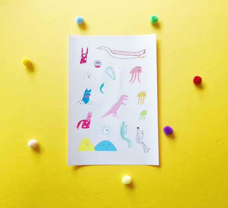 Monster Sticker No. 4 | Matte Sticker - สติกเกอร์ - กระดาษ หลากหลายสี
