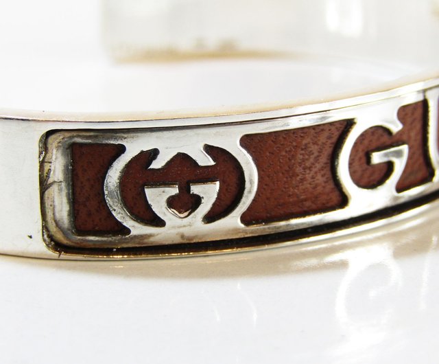 GUCCI オールドグッチ ブレスレット バングル グッチ GUCCI 極 美品 グッチ オールドグッチ ヴィンテージ ロゴ