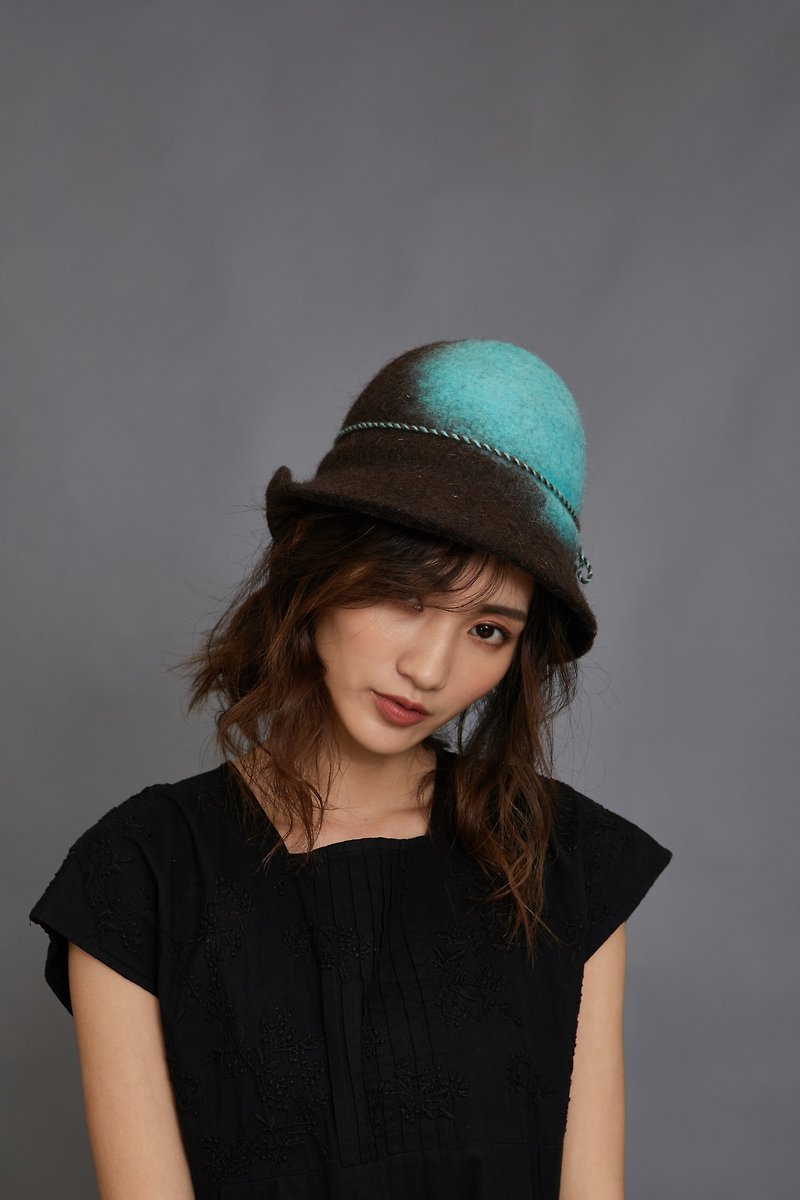 ウールは帽子の子_ _ Qingqueフェアトレードを感じました - 帽子 - ウール 多色