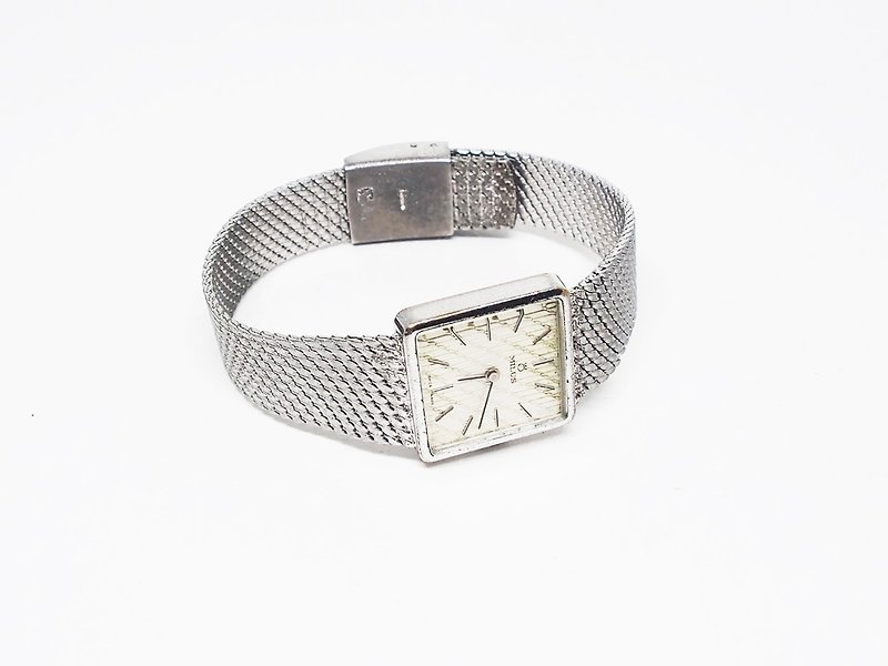 1970s' MILUS Swiss brand mechanical watch - นาฬิกาผู้หญิง - โลหะ สีเงิน