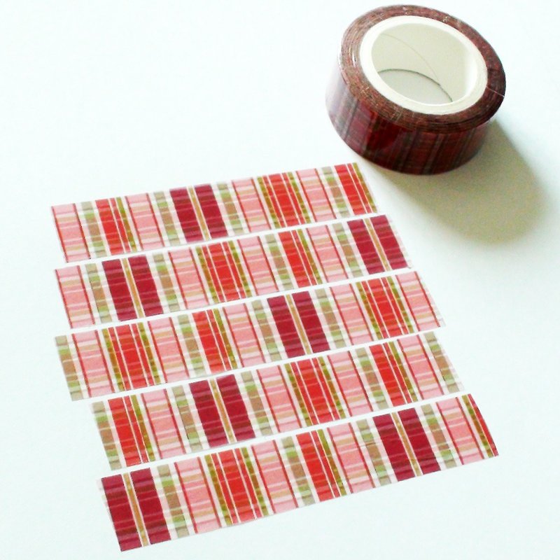 Masking Tape Summer Plaid Fabric - Washi Tape - Paper 