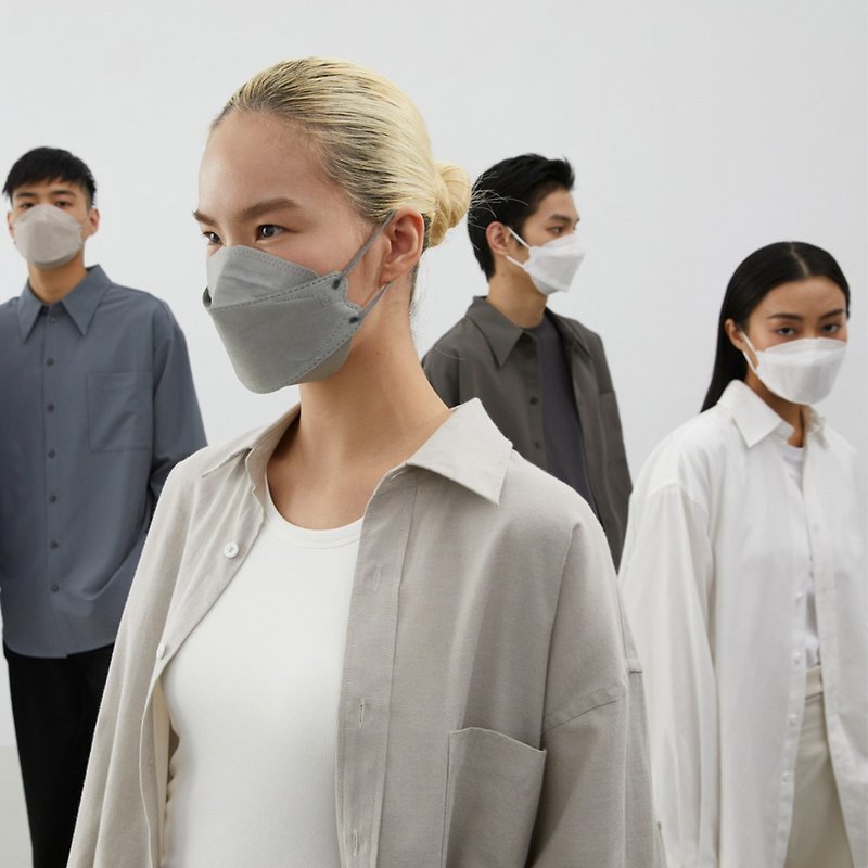 EVERY BREATH Medical Face Mask - #4D Grey - 10PCS - หน้ากาก - เส้นใยสังเคราะห์ สีเทา