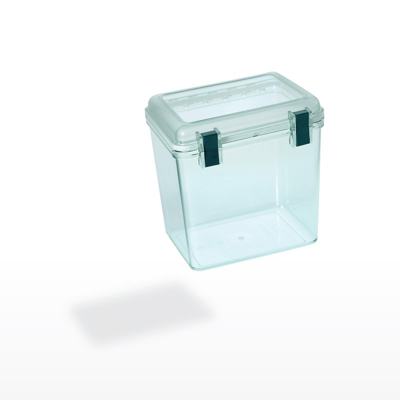 レッド密閉された防湿ボックス（中央） - 収納用品 - プラスチック グリーン