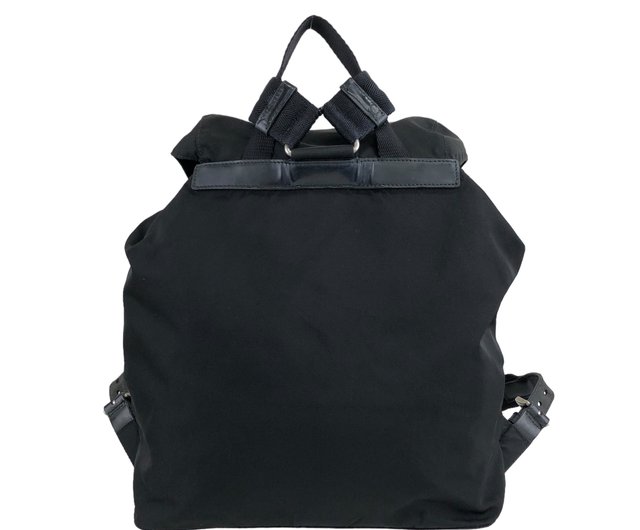 中古良品 PRADA ブラック リュック・バックパック 日本直送 名牌中古包 】PRADA プラダ バックパック ブラック