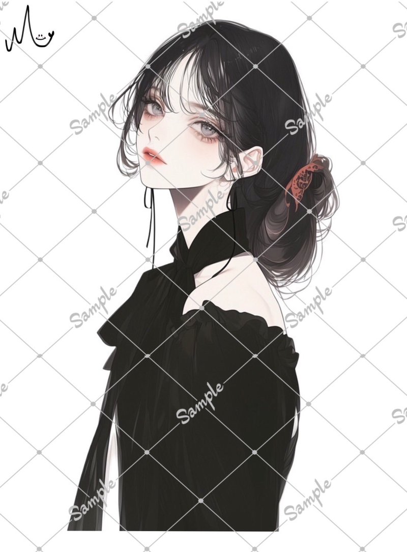 オリジナル人物ステッカー - 貼紙 - 紙 