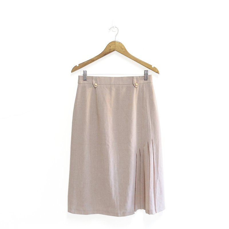 │Slowly│Soft-Ancient Skirt│vintage.Retro.Literature - Skirts - Polyester Multicolor