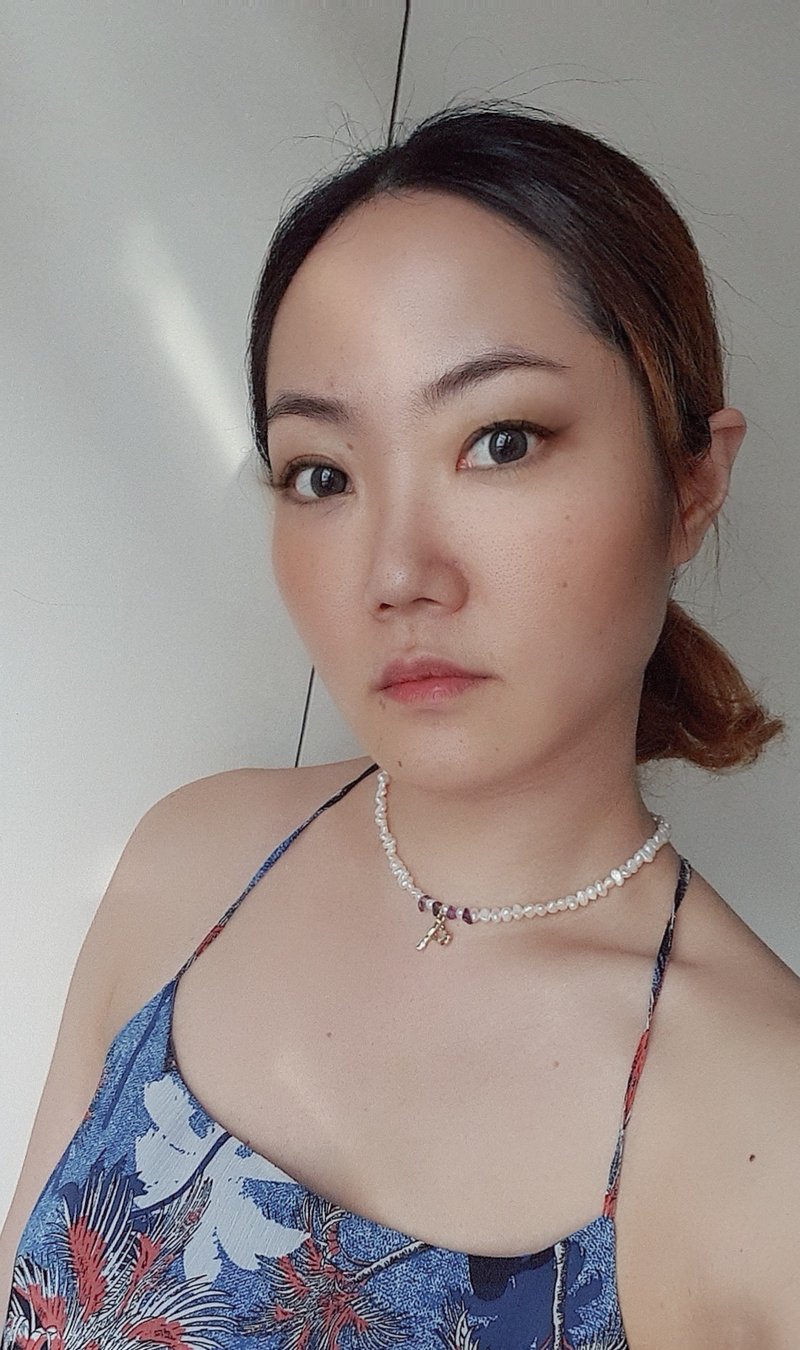Personalized Freshwater Pearl Necklace | Real Amethyst | Free Gift Wrap - 項鍊 - 寶石 白色