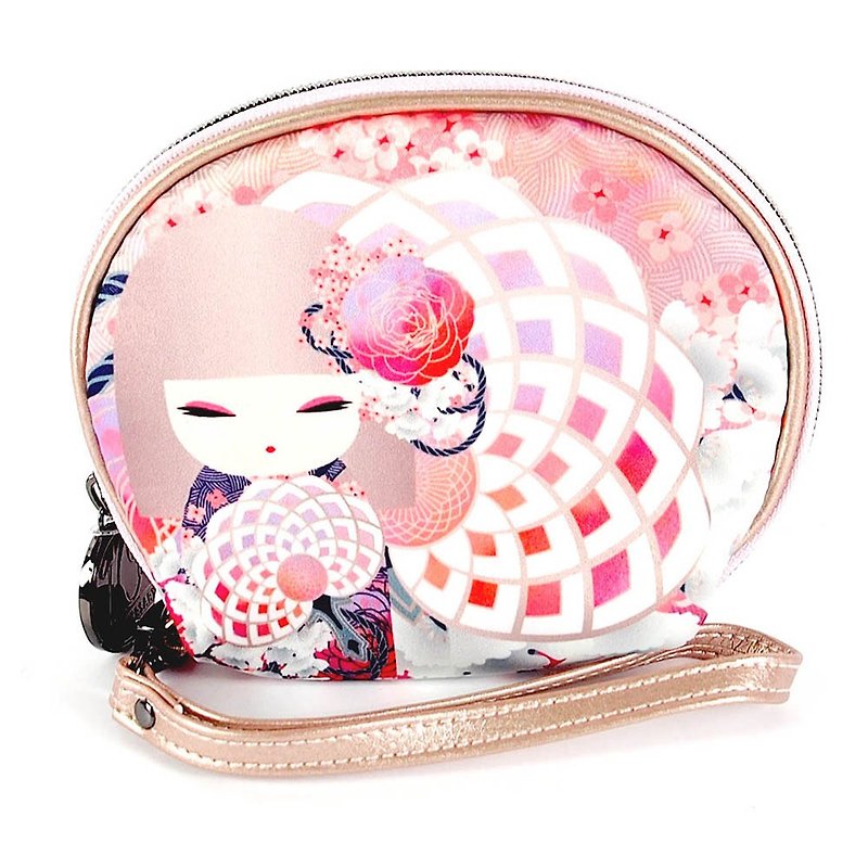 Small bag with handle-Airi is cute and precious [Kimmidoll and blessing doll] - กระเป๋าเครื่องสำอาง - วัสดุอื่นๆ สีม่วง