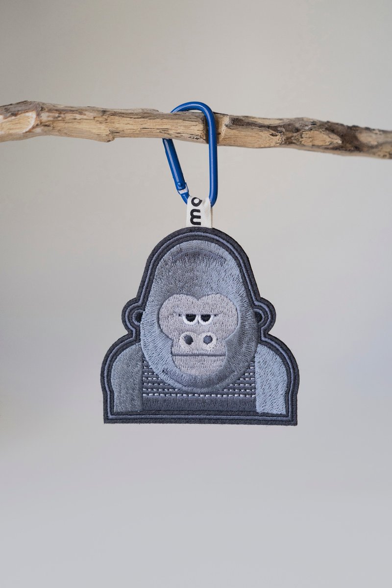 Customized embroidery tag-King Kong - Charms - Thread Gray