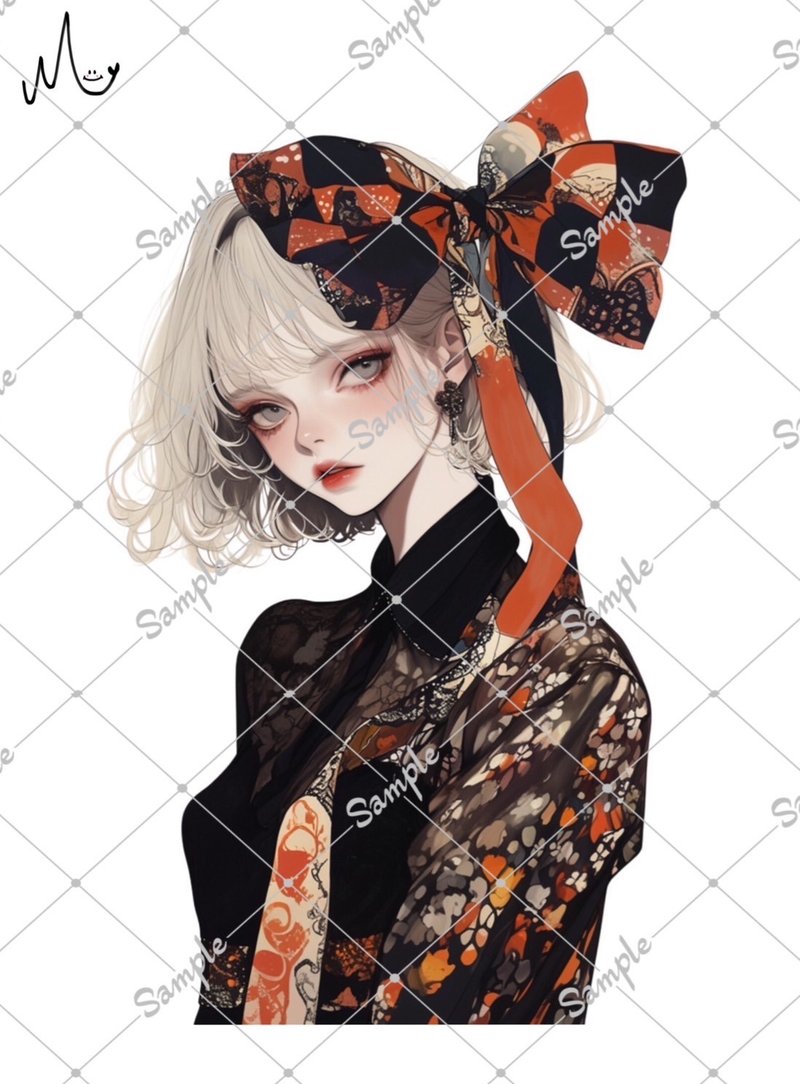 オリジナル人物ステッカー - 貼紙 - 紙 