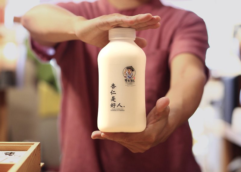 Pure handmade plant milk, pure almonds, so smooth [no/micro sugar: 300ML / 1L] fully filtered original flavor - Milk & Soy Milk - Fresh Ingredients White