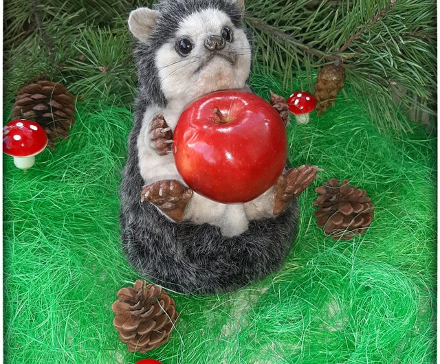 ハリネズミ、ぬいぐるみハリネズミ、コレクタブル グッズ。クリスマス