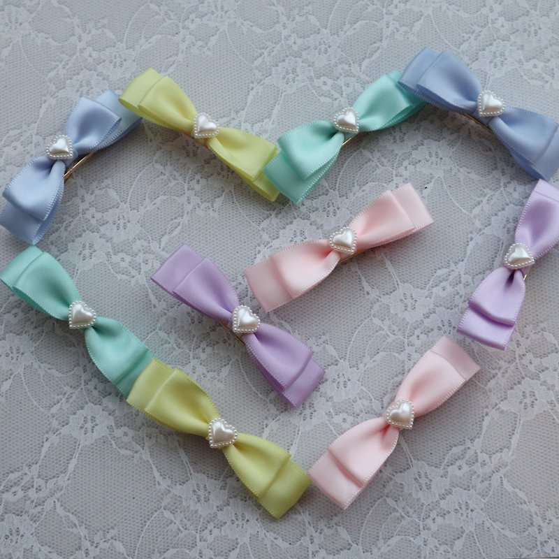 Pastel KAWAII Mini Ribbon - Hair Accessories - Cotton & Hemp Multicolor