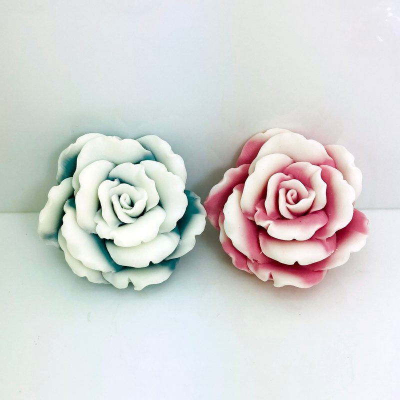 盛開秋海棠 香氛手工皂 採用英國Jo Malone 英國梨與小蒼蘭香味 - 肥皂/手工皂 - 其他材質 紅色
