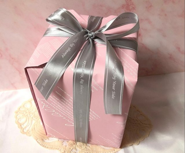 Sparkle - Baby Pink Box & Baby Pink Ribbon Present - Style 3