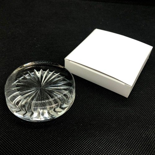 kirikoshinkou~japanese cut glass~ 二十四菊紋ペーパーウェイト
