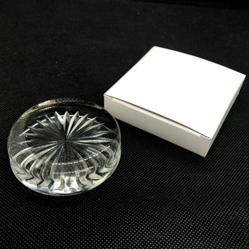 二十四菊紋ペーパーウェイト - 茶壺/茶杯/茶具 - 玻璃 