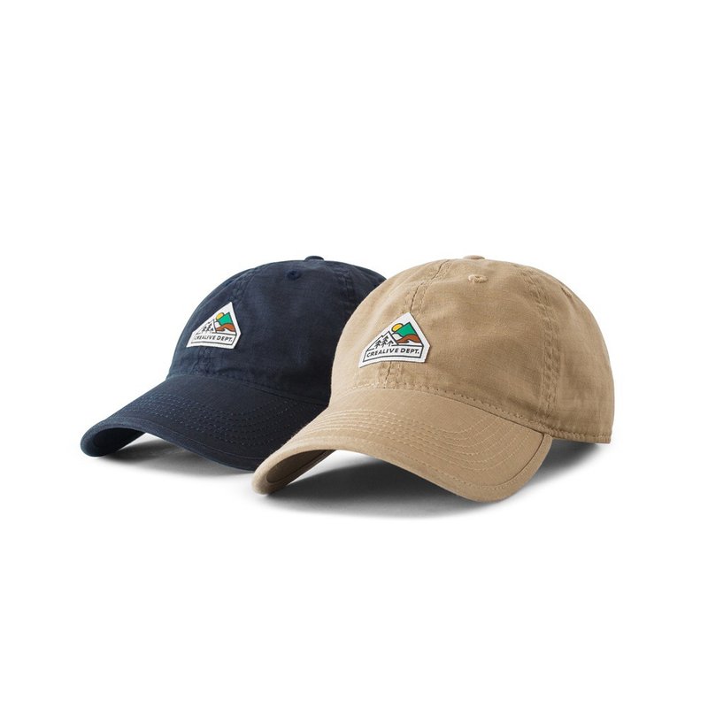 CREALIVE DEPT. Mountain Peak Logo Hat 山峰標誌復古棒球帽 - 帽子 - 棉．麻 