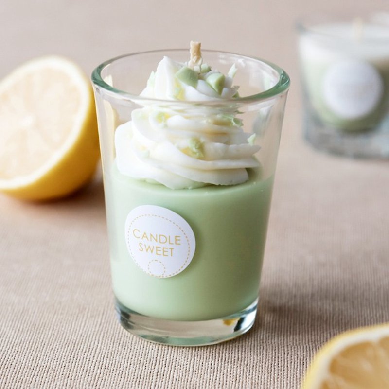 Dessert Candle - Vibrant Pistachio - 120ml Pistachio Smoothie - Essential Oil Candles - น้ำหอม - ขี้ผึ้ง สีเขียว