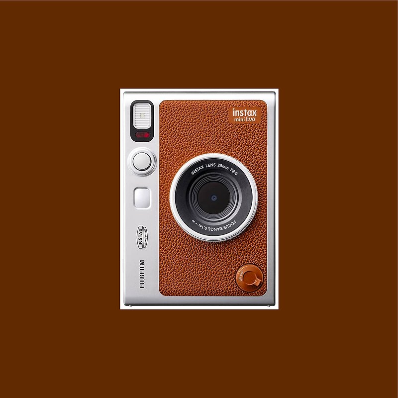 Ready stock! FUJIFILM instax mini EVO camera ready for printing - brown - Cameras - Other Materials Brown
