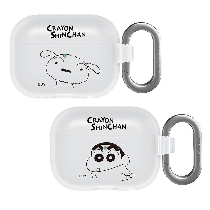 蠟筆小新簡約線條系列強悍防摔AirPods保護套 - AirPods/耳機保護套 - 塑膠 多色