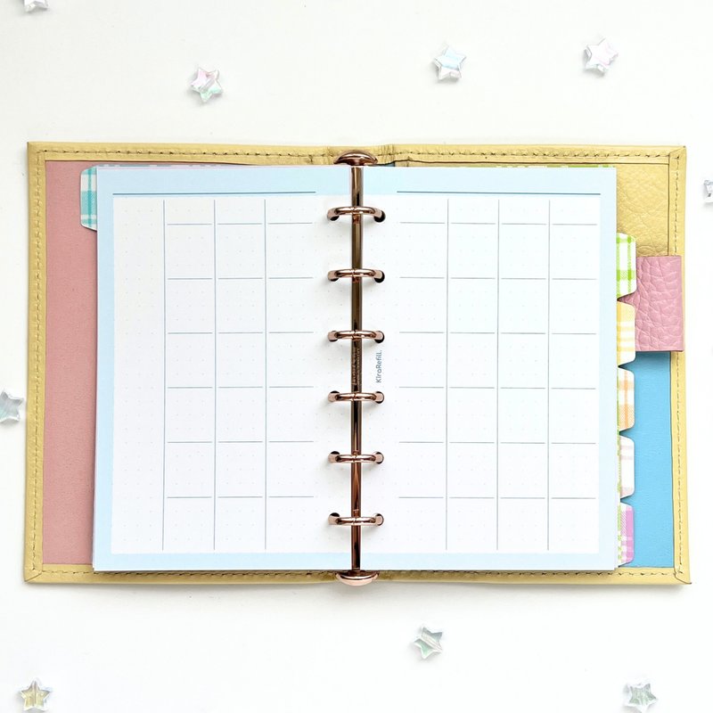 Monthly free refill Sky (mini size 6) - Notebooks & Journals - Paper Blue